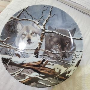 (3626)W J George-Collector Plate-Eyes Of The Wild-Eyes Of The Mist by Renn Pierc